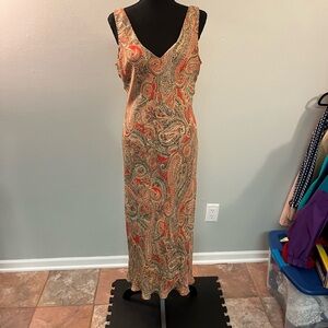 Jones New York Multicolor Paisley Maxi Dress